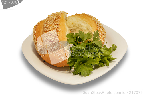 Image of bun with sesame seeds