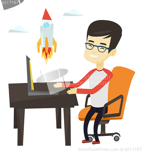 Image of Business start up vector illustration.