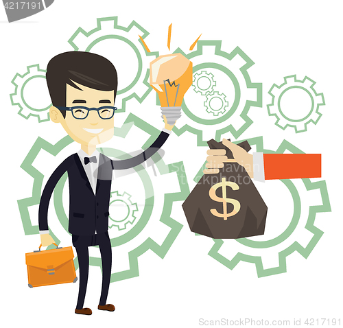 Image of Successful business idea vector illustration.