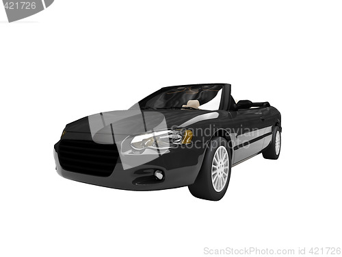 Image of american isolated car back view 01