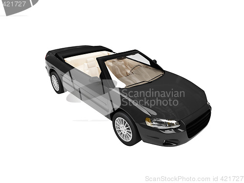 Image of american isolated car back view 01