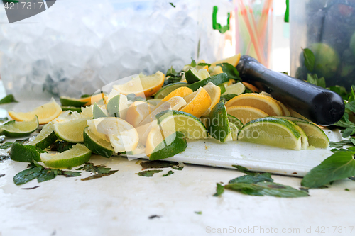 Image of Ingredients for a refreshing Mojito
