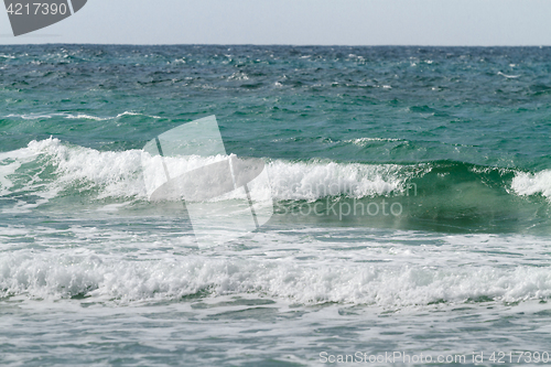 Image of Seascape with rolling wave