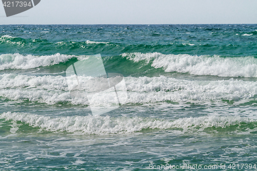 Image of Seascape with rolling wave