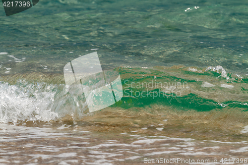 Image of Seascape with rolling wave