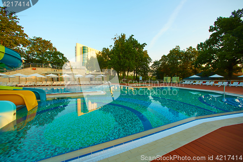 Image of The luxury pool at 5 star hotel