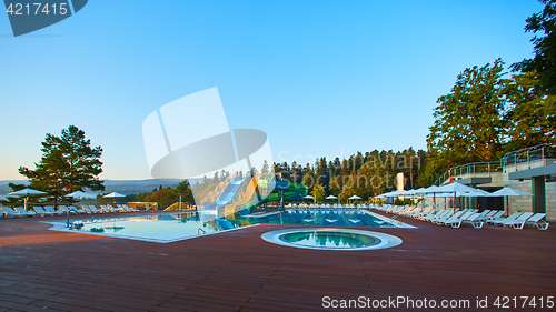 Image of The luxury pool at 5 star hotel