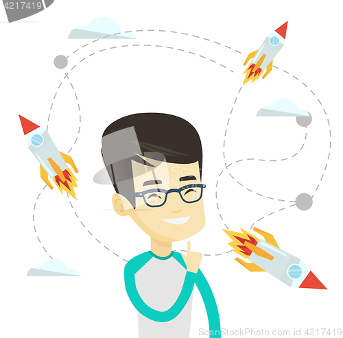 Image of Business start up vector illustration.