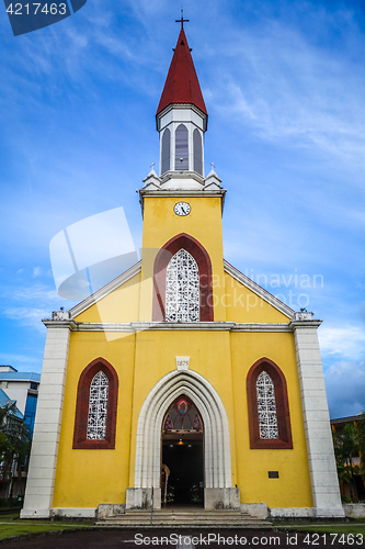 Image of Papeete city Cathedral, Tahiti island