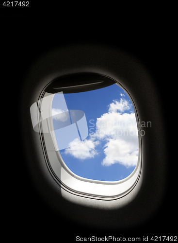 Image of airplane window