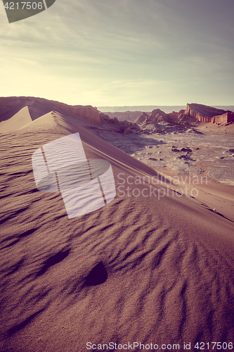 Image of Sand dunes in Valle de la Luna, San Pedro de Atacama, Chile