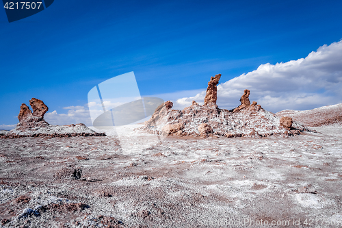 Image of Las tres Marias landmark in Valle de la Luna, San Pedro de Ataca