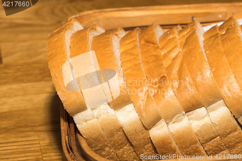 Image of Sliced fresh white bread