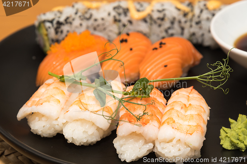 Image of Sushi lunch closeup