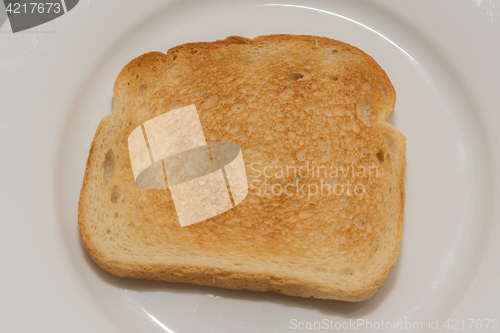 Image of Newly toasted bread on a plate