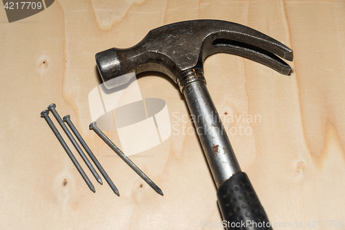 Image of Hammer and nails