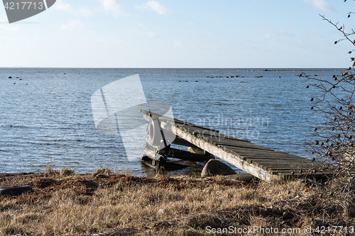 Image of The old damaged jetty