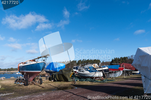 Image of Winter storage of small boats