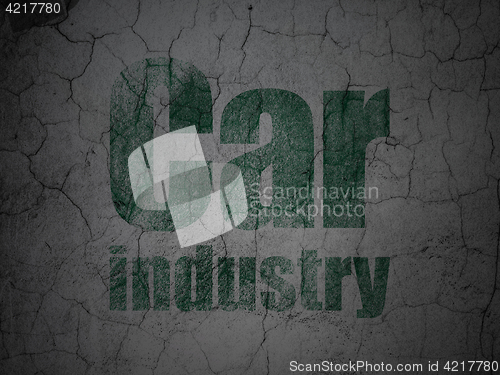Image of Industry concept: Car Industry on grunge wall background