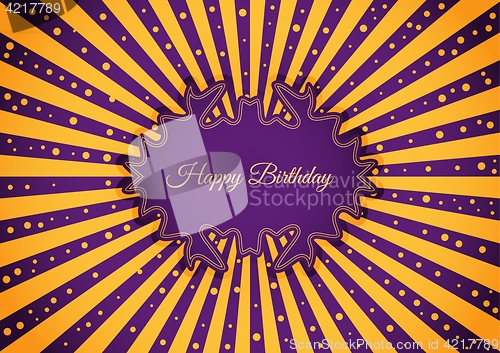 Image of Decorative birthday label