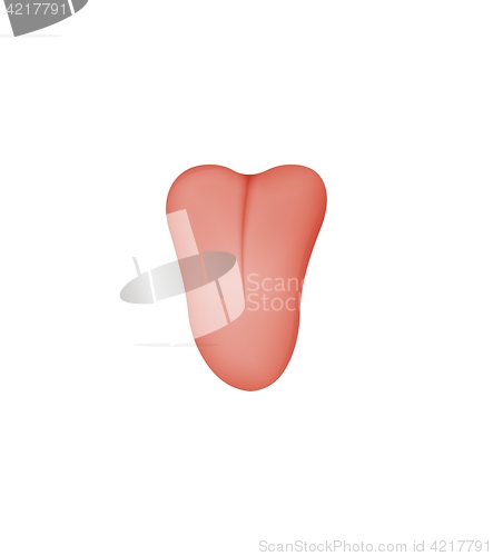 Image of red human tongue