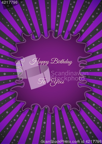 Image of Decorative birthday label