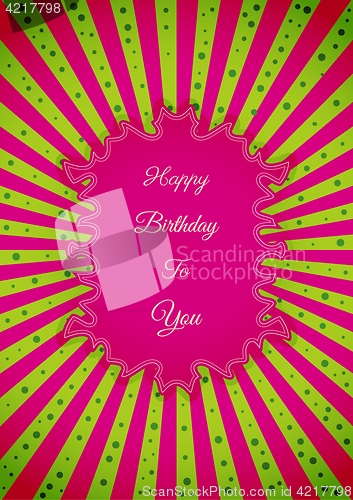 Image of Decorative birthday label