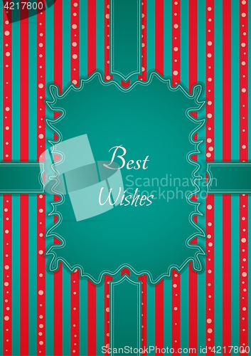 Image of motivation retro best wishes sticker