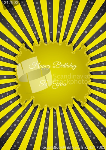 Image of Decorative birthday label