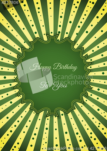 Image of Decorative birthday label