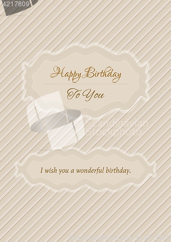 Image of Decorative birthday label