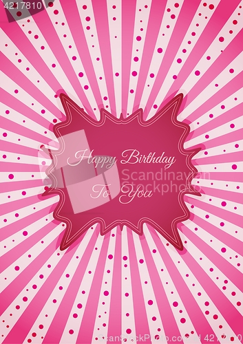 Image of Decorative birthday label