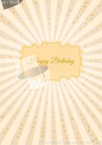 Image of Decorative birthday label