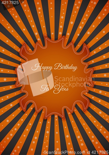 Image of Decorative birthday label