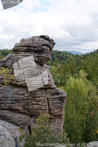 Image of sandstone rocks - Prachovske skaly (Prachov Rocks)