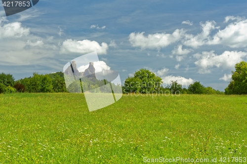 Image of Ruins of medieval gothic castle Trosky