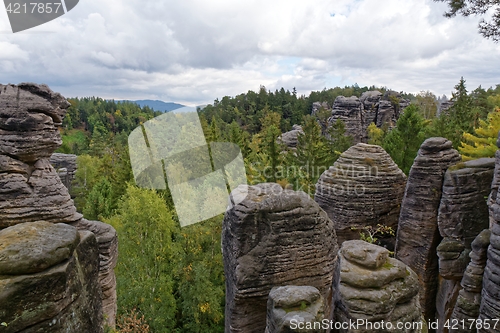 Image of sandstone rocks - Prachovske skaly (Prachov Rocks)