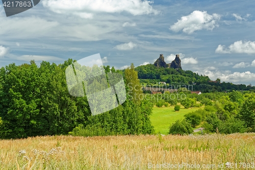 Image of Ruins of medieval gothic castle Trosky