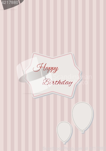 Image of Decorative birthday label