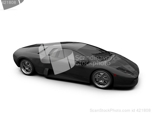 Image of Ferrari isolated front view