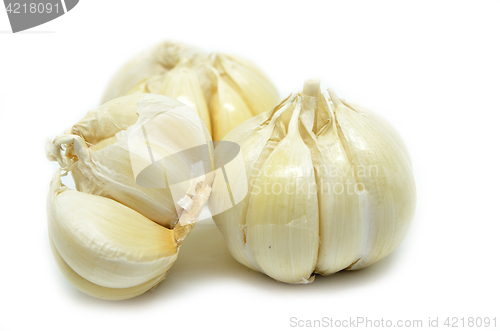 Image of Garlic isolated on white