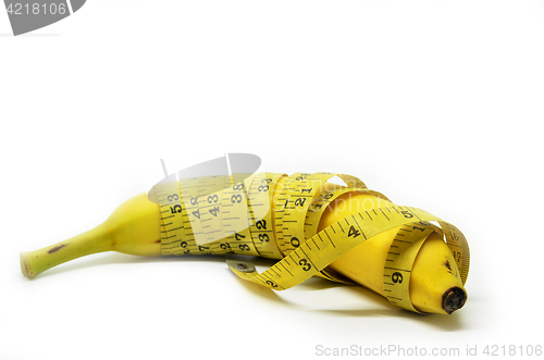Image of Banana with tape measure
