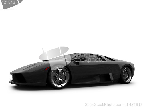 Image of Ferrari isolated front view