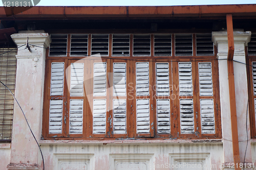 Image of Window shutter from an old city of Georgetown