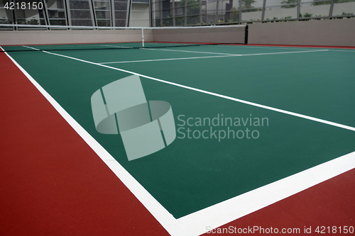 Image of Newlly built tennis court