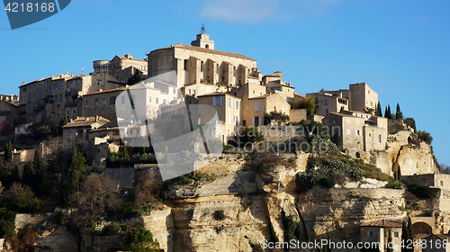 Image of Hilltop village Gordes in the French Provence