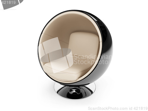 Image of isolated modern furniture view