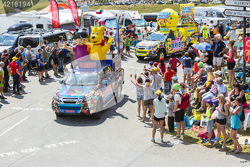 Image of Haribo Caravan in Alps - Tour de France 2015