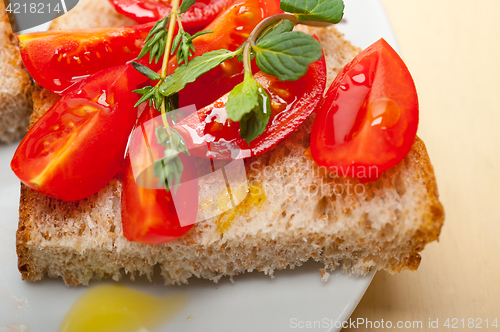 Image of Italian tomato bruschetta