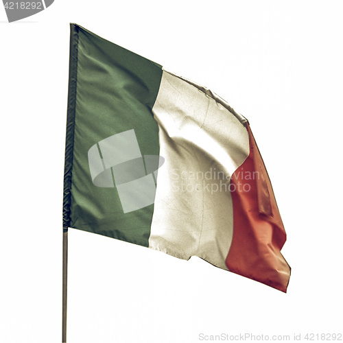 Image of Vintage looking Italian flag